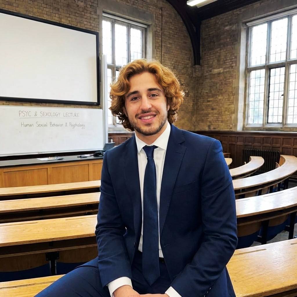 Dr. Kimsesiz in a university lecture hall